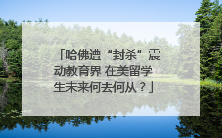 哈佛遭“封杀”震动教育界 在美留学生未来何去何从？