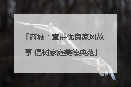 商城：宣讲优良家风故事 倡树家庭美德典范