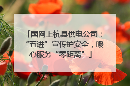 国网上杭县供电公司：“五进”宣传护安全，暖心服务“零距离”