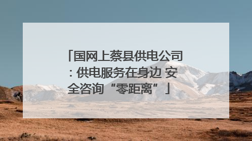 国网上蔡县供电公司：供电服务在身边 安全咨询“零距离”