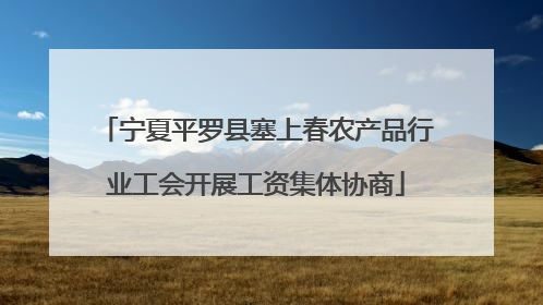 宁夏平罗县塞上春农产品行业工会开展工资集体协商