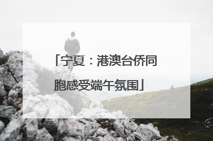 宁夏：港澳台侨同胞感受端午氛围
