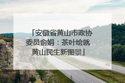 安徽省黄山市政协委员俞娟：茶叶绘就黄山民生新图景