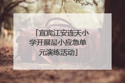 宜宾江安连天小学开展最小应急单元演练活动