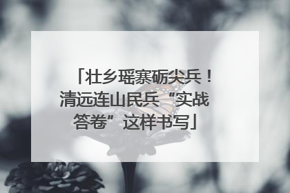 壮乡瑶寨砺尖兵！清远连山民兵“实战答卷”这样书写