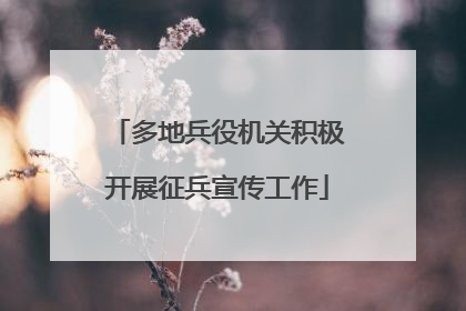 多地兵役机关积极开展征兵宣传工作