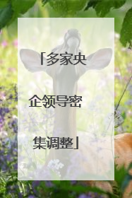 多家央企领导密集调整