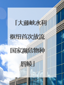 大藤峡水利枢纽首次放流国家濒危物种唇鲮