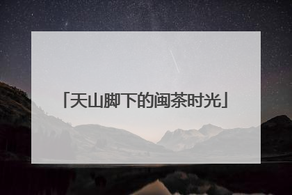 天山脚下的闽茶时光