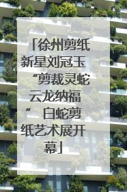 徐州剪纸新星刘冠玉“剪裁灵蛇 云龙纳福” 白蛇剪纸艺术展开幕