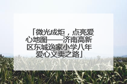 微光成炬，点亮爱心地图——济南高新区东城逸家小学八年爱心义卖之路