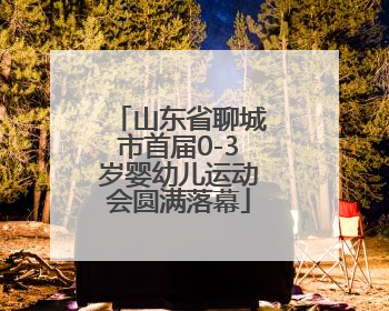 山东省聊城市首届0-3岁婴幼儿运动会圆满落幕