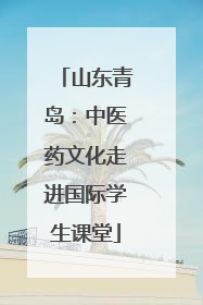 山东青岛：中医药文化走进国际学生课堂