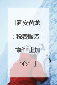延安黄龙：税费服务“新”上加“心”
