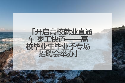 开启高校就业直通车 枣工快道——高校毕业生毕业季专场招聘会举办
