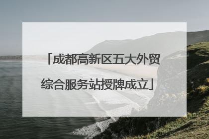 成都高新区五大外贸综合服务站授牌成立