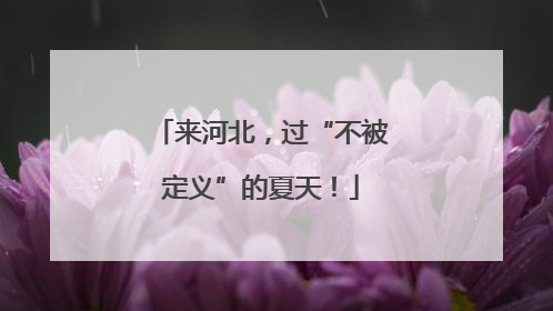 来河北，过“不被定义”的夏天！