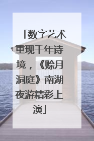 数字艺术重现千年诗境，《赊月洞庭》南湖夜游精彩上演