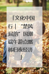 文化中国行｜“楚风屈韵”国潮端午游点燃秭归夜经济