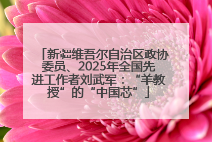 新疆维吾尔自治区政协委员、2025年全国先进工作者刘武军：“羊教授”的“中国芯”