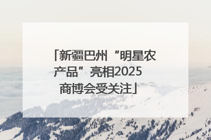 新疆巴州“明星农产品”亮相2025商博会受关注