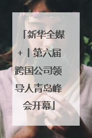 新华全媒+丨第六届跨国公司领导人青岛峰会开幕