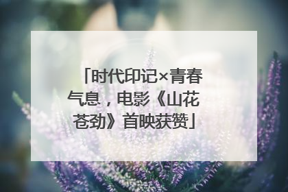 时代印记×青春气息，电影《山花苍劲》首映获赞
