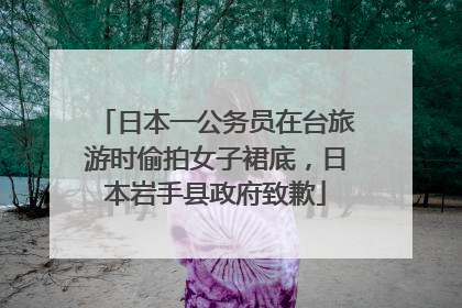 日本一公务员在台旅游时偷拍女子裙底，日本岩手县政府致歉