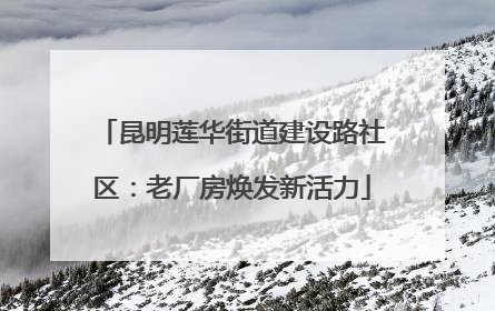 昆明莲华街道建设路社区：老厂房焕发新活力