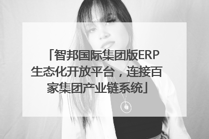 智邦国际集团版ERP生态化开放平台，连接百家集团产业链系统