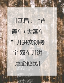 武昌：“直通车+大篷车”开进文创楼宇 双车并进惠企便民