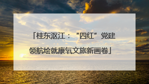桂东沤江：“四红”党建领航绘就康氧文旅新画卷