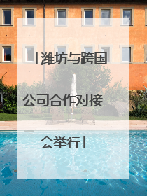 潍坊与跨国公司合作对接会举行
