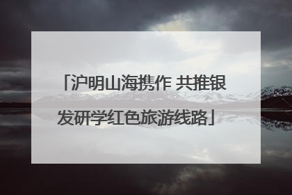 沪明山海携作 共推银发研学红色旅游线路