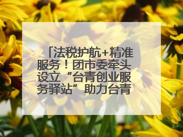 法税护航+精准服务！团市委牵头设立“台青创业服务驿站”助力台青来榕发展