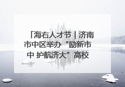 海右人才节｜济南市中区举办“励新市中 护航济大”高校行专场活动暨“青年人才 乐享市中”品牌推介会