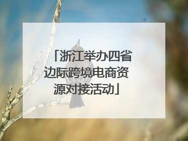 浙江举办四省边际跨境电商资源对接活动