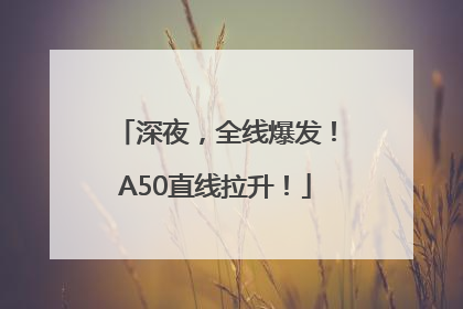 深夜，全线爆发！A50直线拉升！