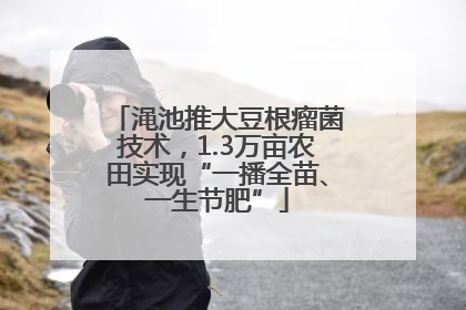 渑池推大豆根瘤菌技术，1.3万亩农田实现“一播全苗、一生节肥”