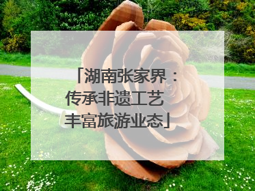 湖南张家界：传承非遗工艺 丰富旅游业态