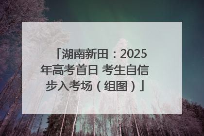 湖南新田：2025年高考首日 考生自信步入考场（组图）