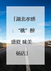 湖北孝感：“桃”醉盛夏 味美杨店