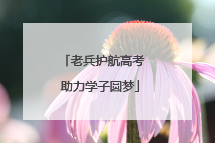 老兵护航高考 助力学子圆梦