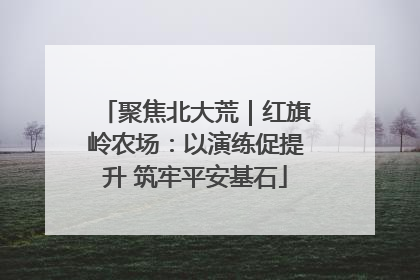 聚焦北大荒｜红旗岭农场：以演练促提升 筑牢平安基石
