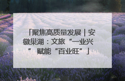聚焦高质量发展｜安徽巢湖：文旅“一业兴” 赋能“百业旺”