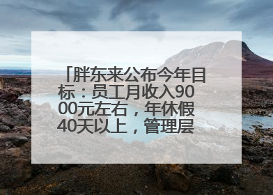 胖东来公布今年目标：员工月收入9000元左右，年休假40天以上，管理层人均分配70万元