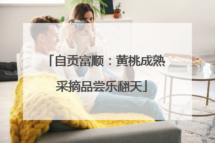 自贡富顺：黄桃成熟 采摘品尝乐翻天