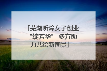 芜湖听障女子创业“绽芳华” 多方助力共绘新图景