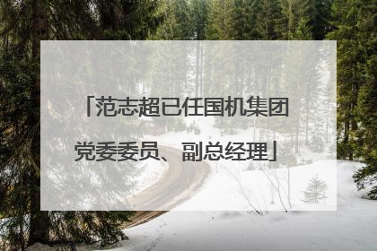 范志超已任国机集团党委委员、副总经理