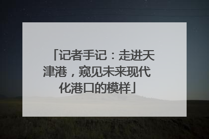 记者手记：走进天津港，窥见未来现代化港口的模样